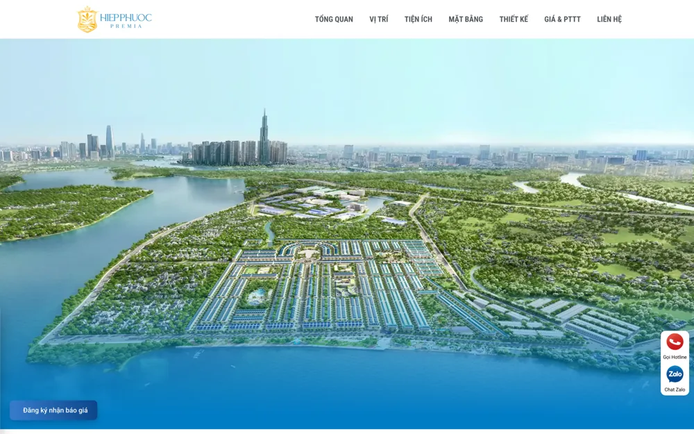 Website dự án Hiệp Phước Premia