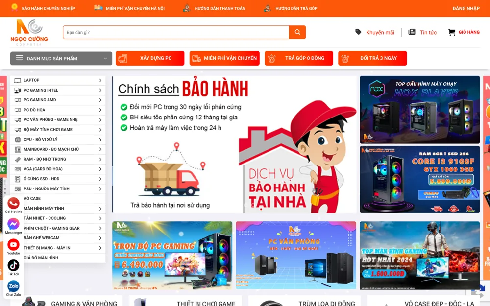 Website Ngọc Cường Computer