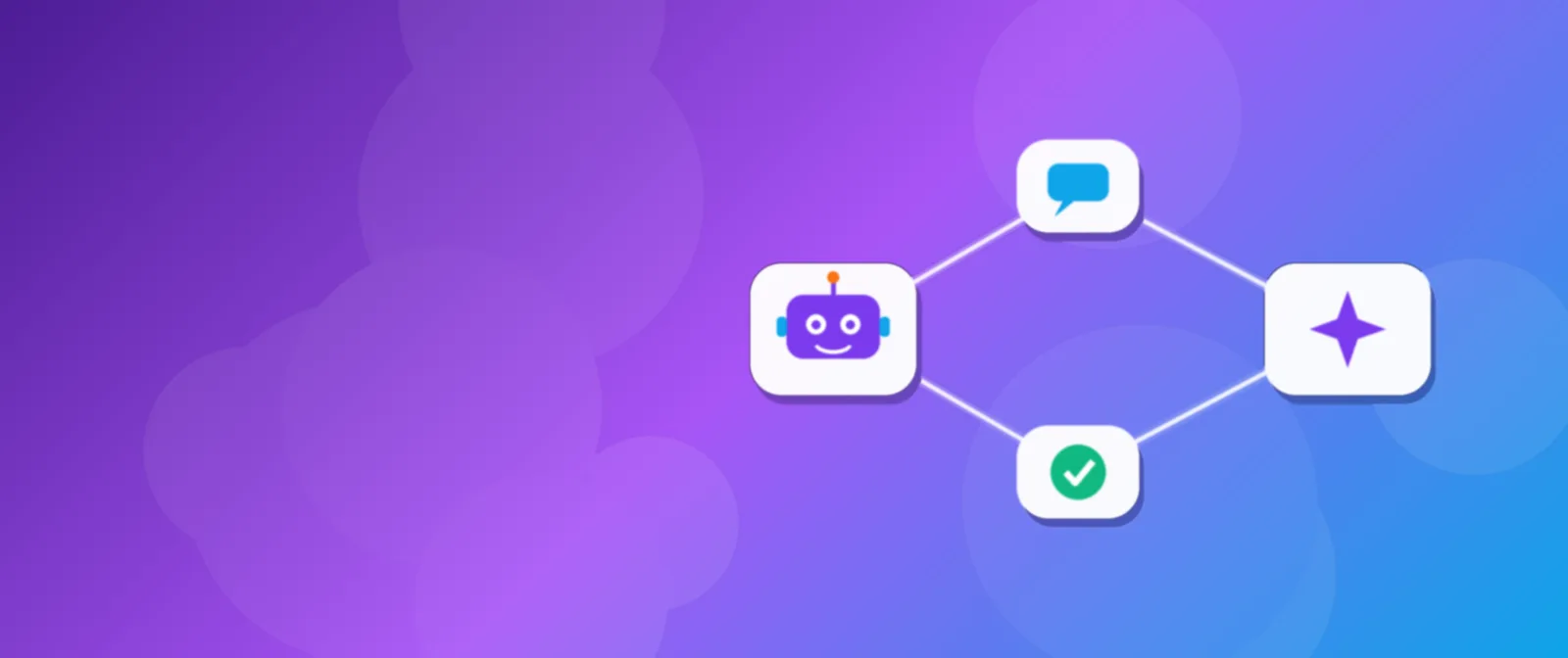 Chatbot AI cho doanh nghiệp: biểu tượng robot trò chuyện, tin nhắn khách hàng và quy trình tư vấn